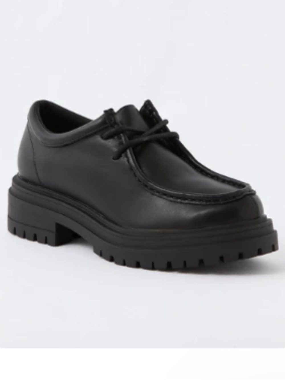 🖤American Eagle Black Lug Sole Oxford Loafers Moccasin Chunky Shoes Size 10 NWOT